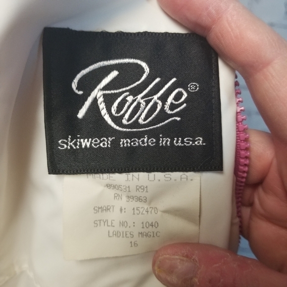 Vtg 80s Robbe Magic pink ski snow jacket barbiecore - Picture 14 of 16